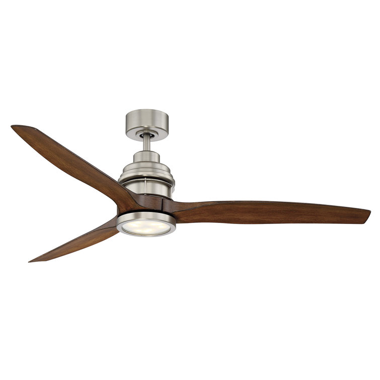 Harmoneyq 60" 3 Blade LED Propeller Ceiling Fan with Remote Control